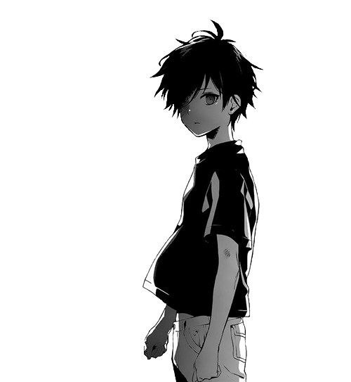 Boy Anime Sad Transparent PNG Image