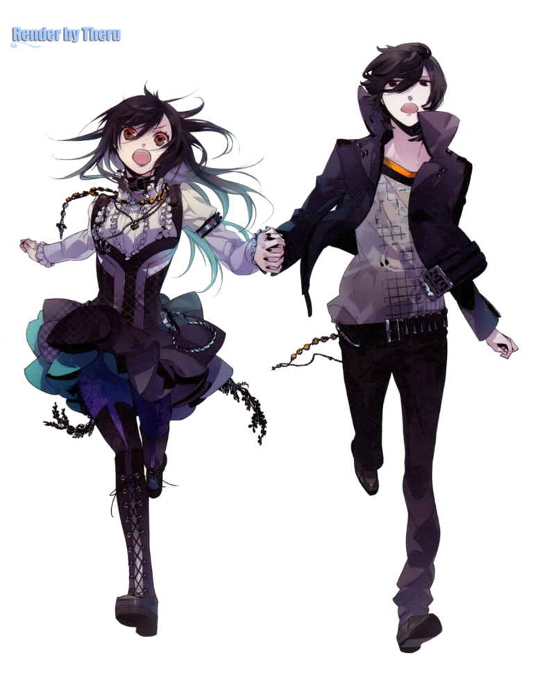 High School Couple Anime Transparent PNG Image