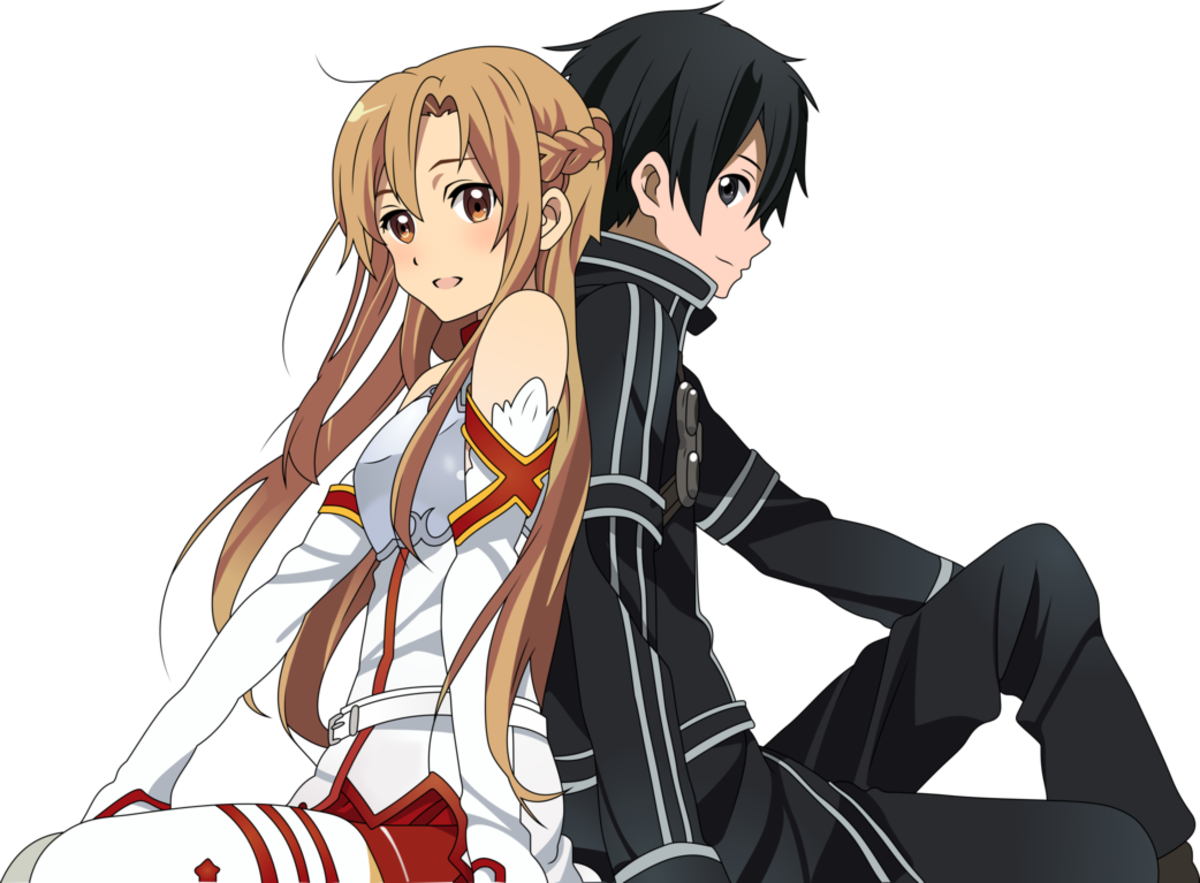 High School Couple Anime Transparent PNG Image