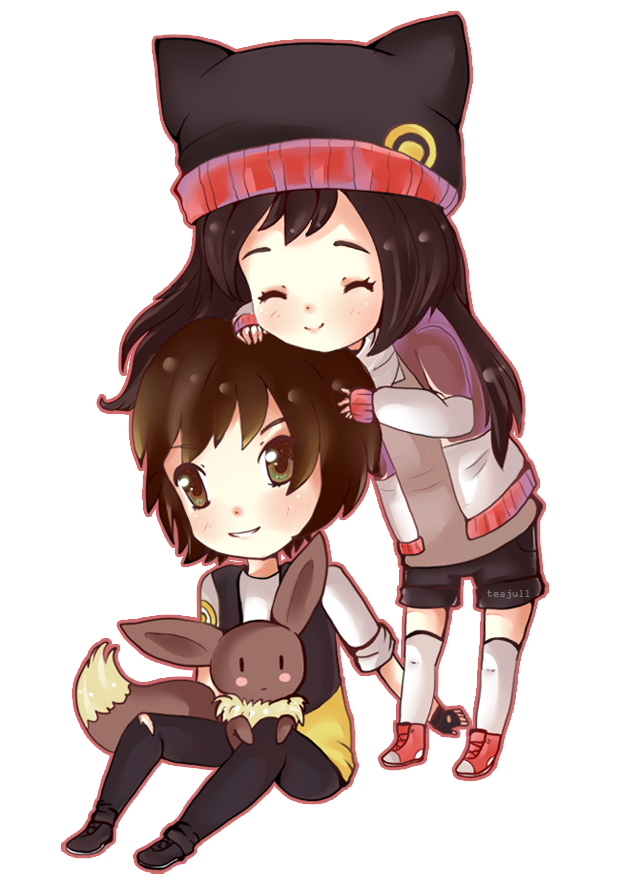 Chibi Couple Anime Transparent PNG Image