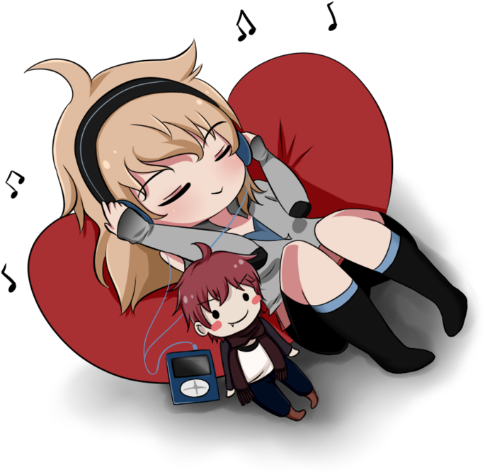 Chibi Couple Anime Transparent PNG Image