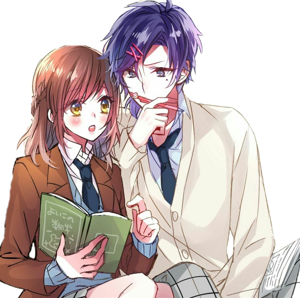 Cute Couple Anime Transparent PNG Image