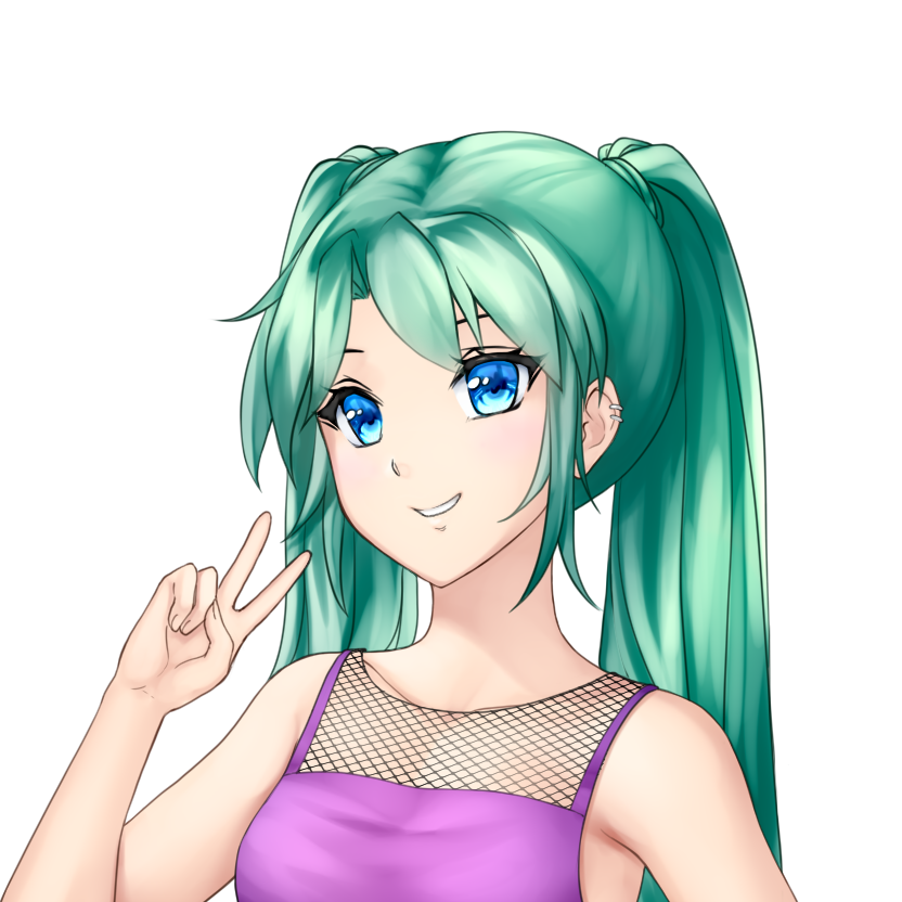 Girl Anime Aesthetic Transparent PNG Image