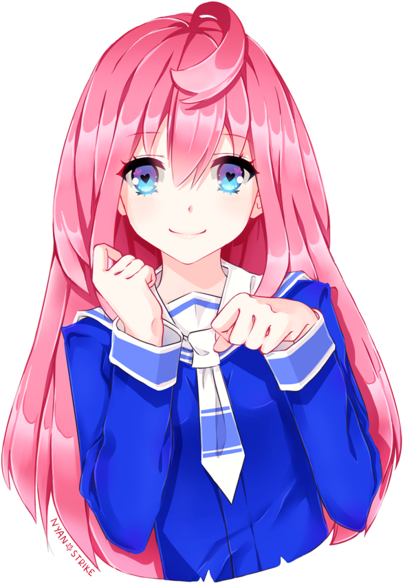 Girl Anime Aesthetic Transparent PNG Image