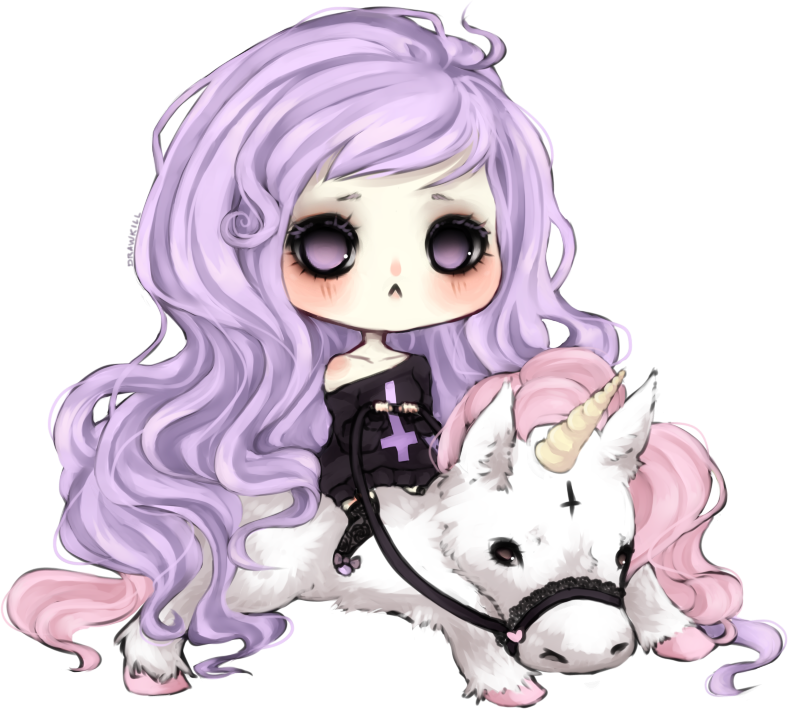 Pastel Girl Anime Transparent PNG Image