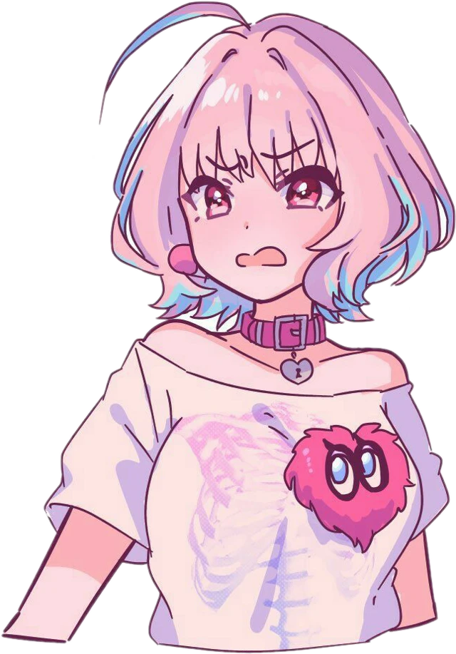 Pastel Girl Anime Transparent PNG Image