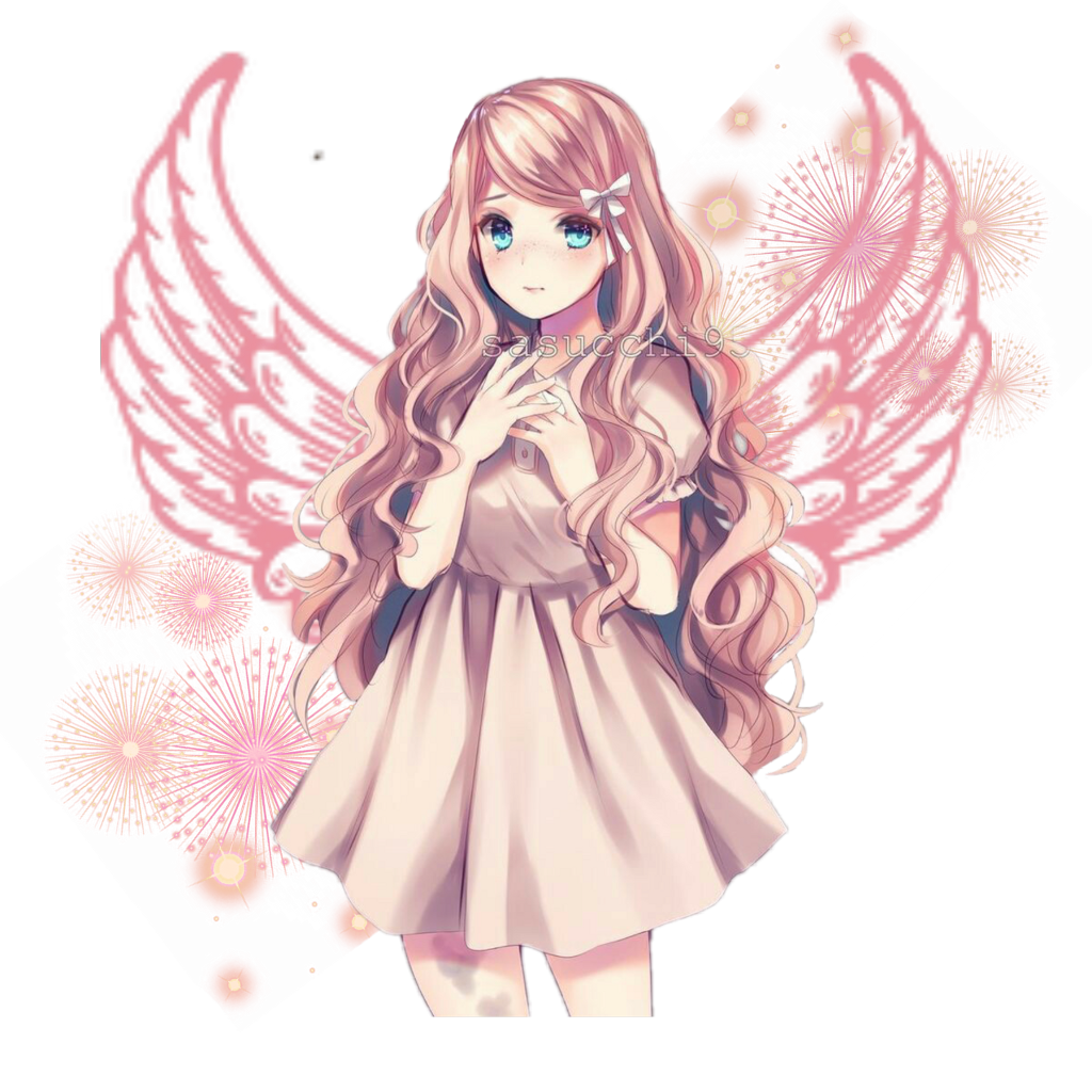 Pastel Girl Anime Transparent PNG Image