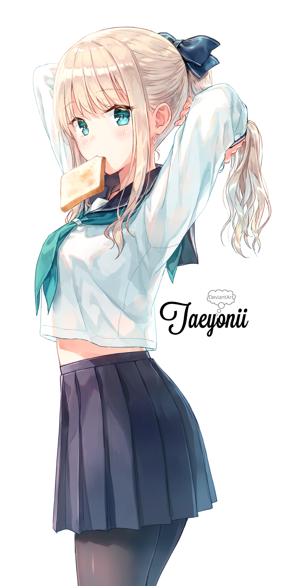 School Anime Girl File Transparent PNG Image
