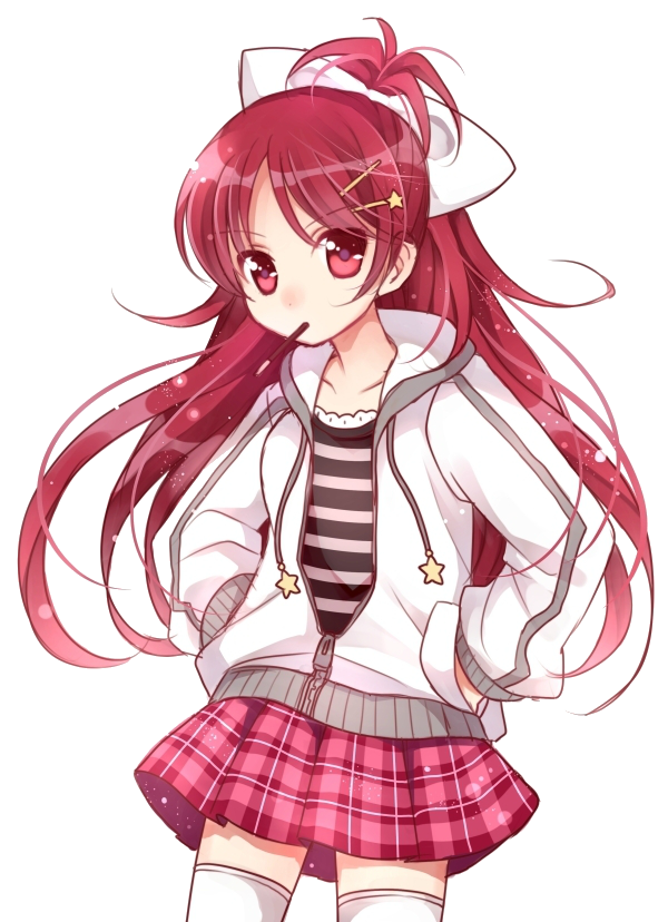 School Anime Girl Transparent PNG Image