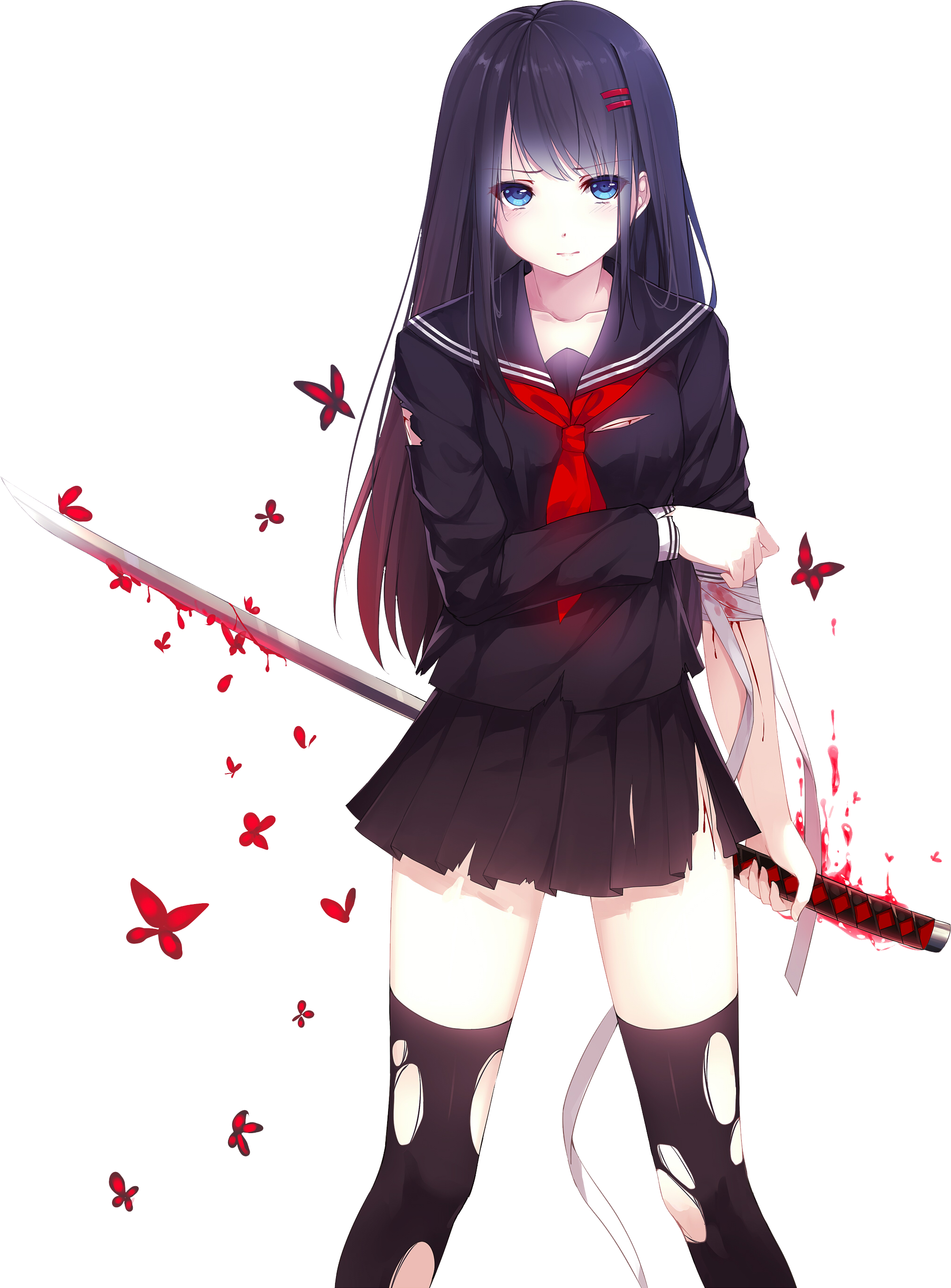 Girl Vampire Anime File Transparent PNG Image