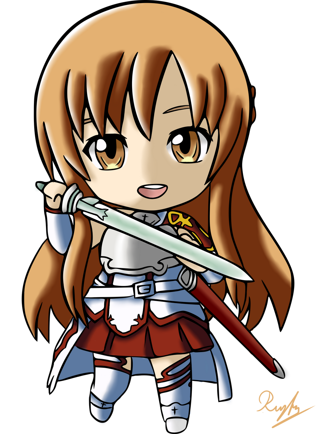 Chibi Asuna Transparent PNG Image