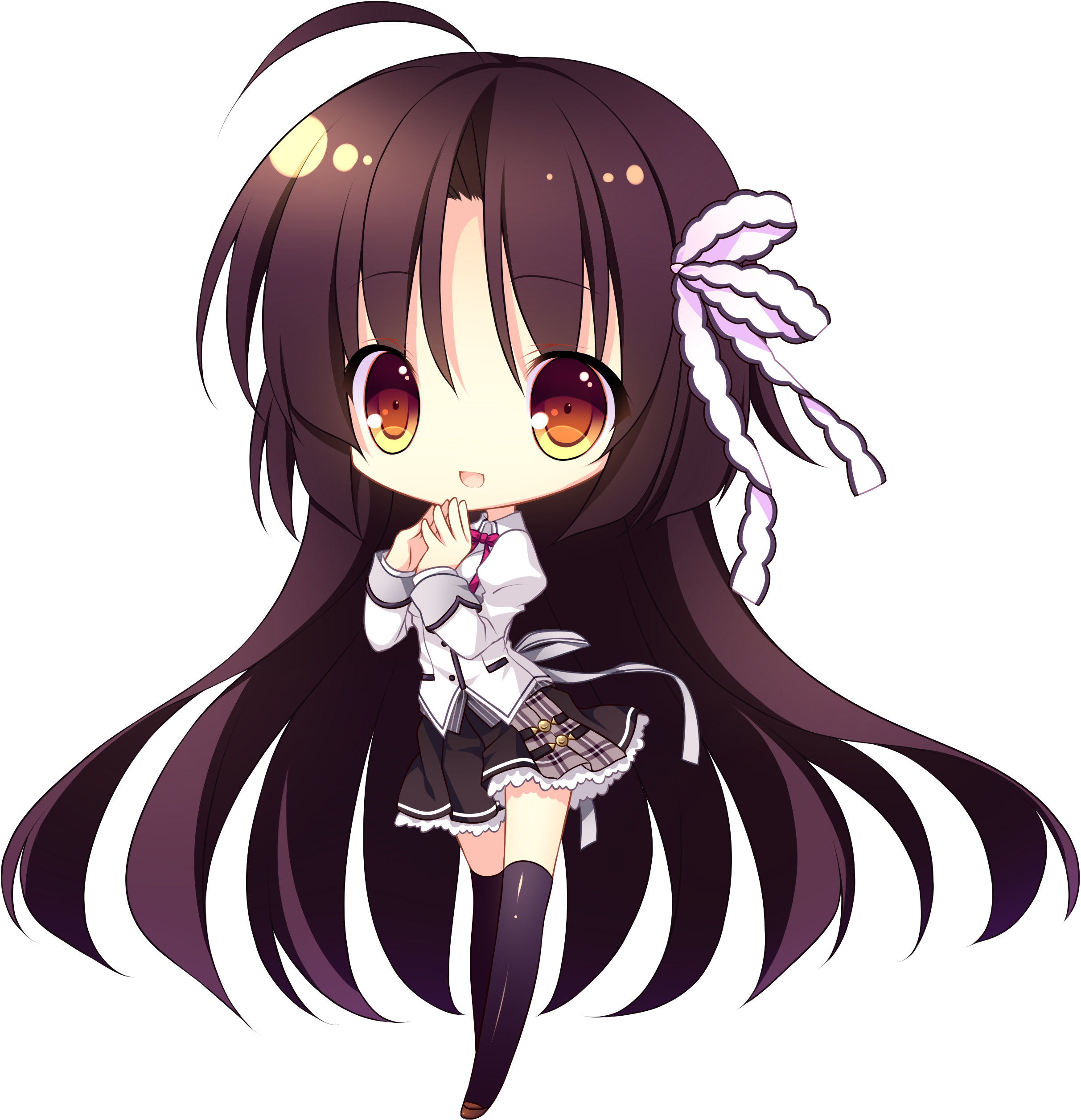School Vector Anime Girl Transparent PNG Image