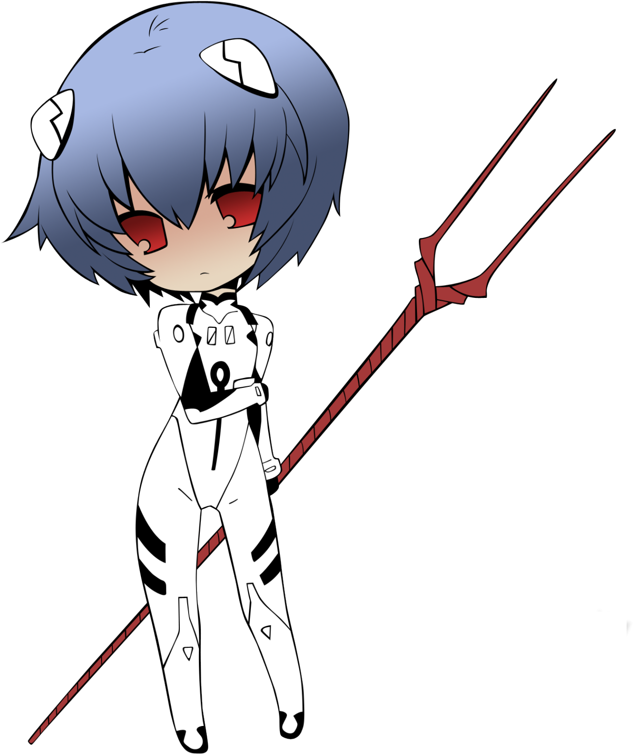 Ayanami Rei Transparent PNG Image