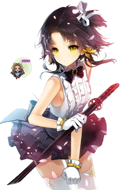 Cute Girl Anime Render Transparent PNG Image
