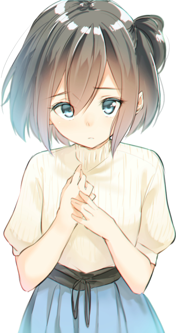 Cute Girl Anime Render Transparent PNG Image