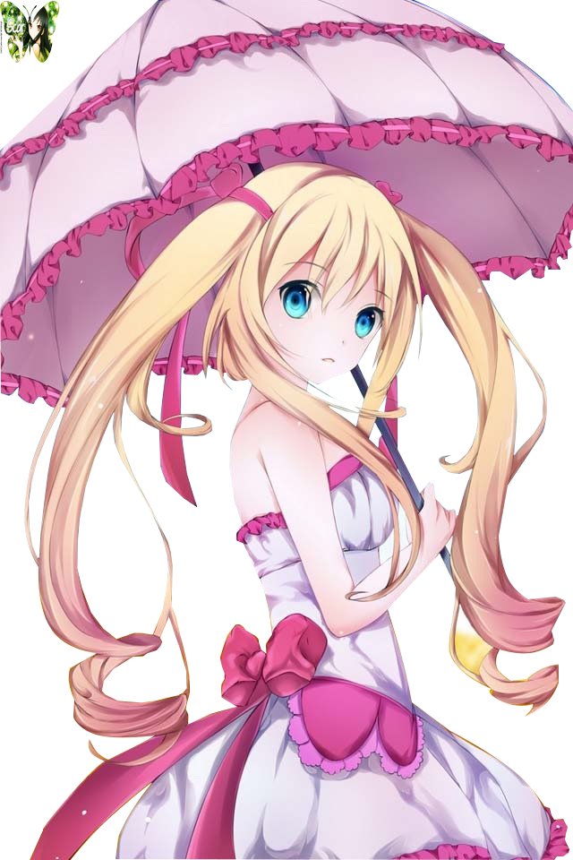 Beautiful Girl Anime Render Transparent PNG Image