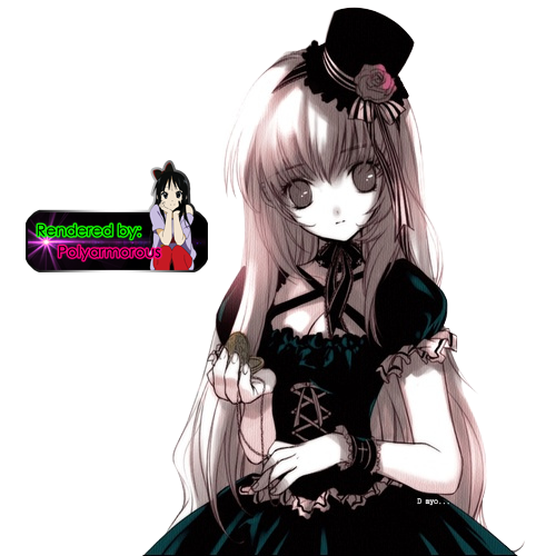 Beautiful Girl Anime Render Transparent PNG Image