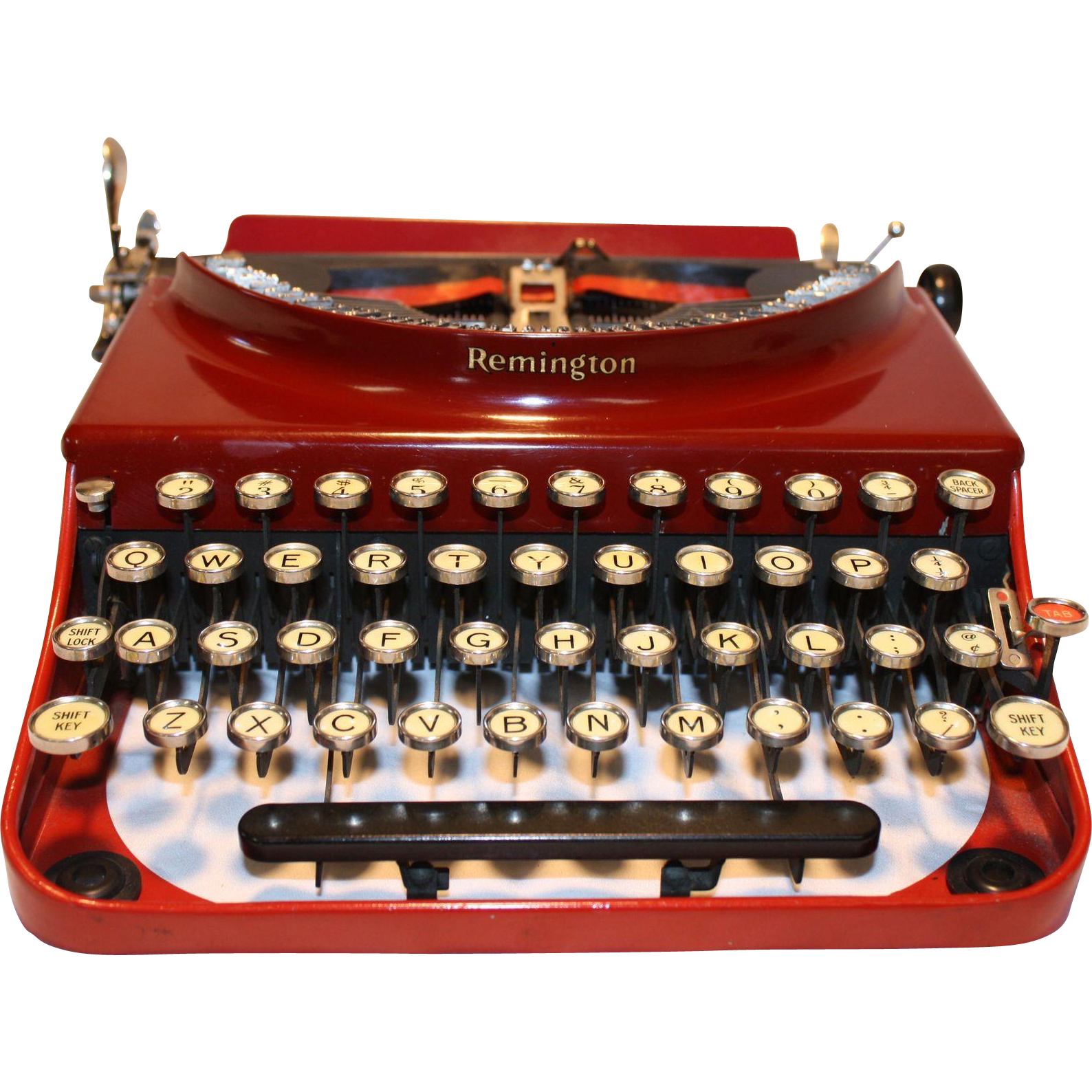 Antique Portable Typewriter Transparent PNG Image