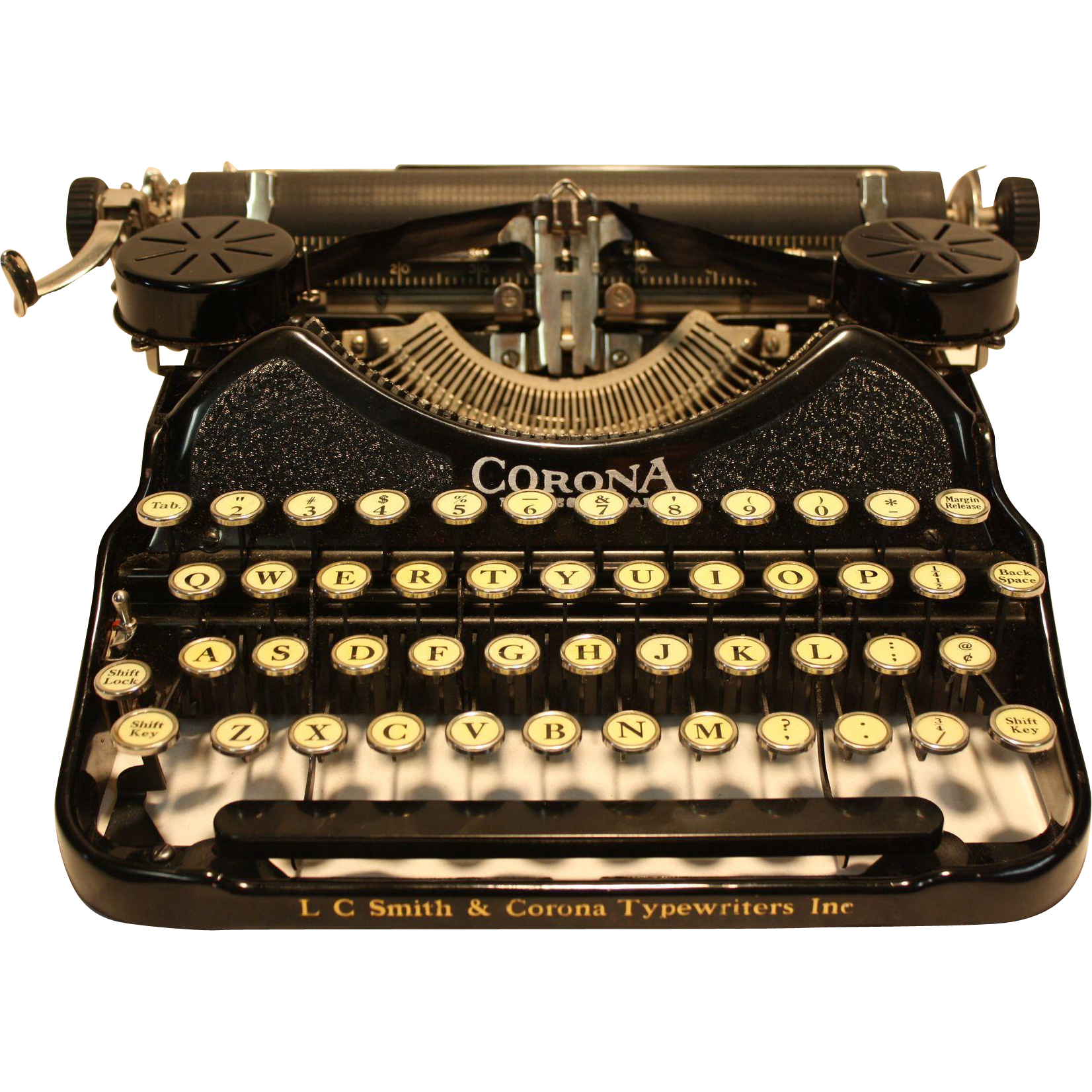 Antique Portable Typewriter Transparent PNG Image