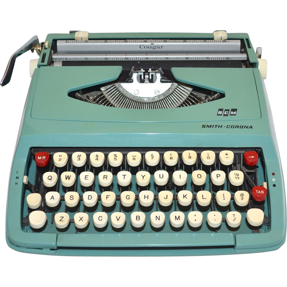 Antique Portable Typewriter Transparent PNG Image