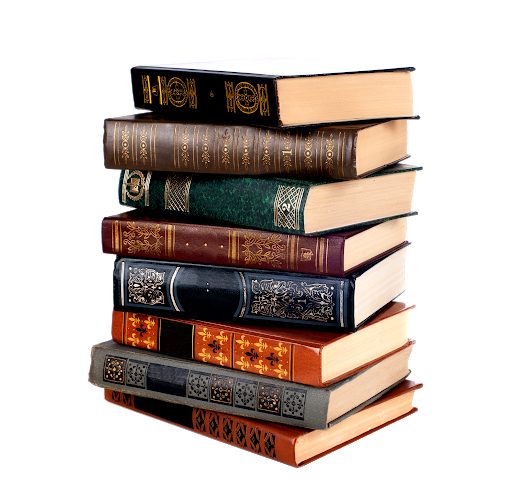 Antique Book Stack Transparent PNG Image