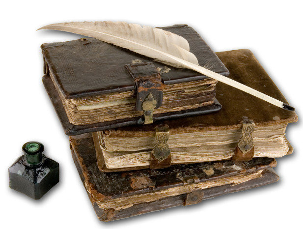 Antique Book Stack Transparent PNG Image