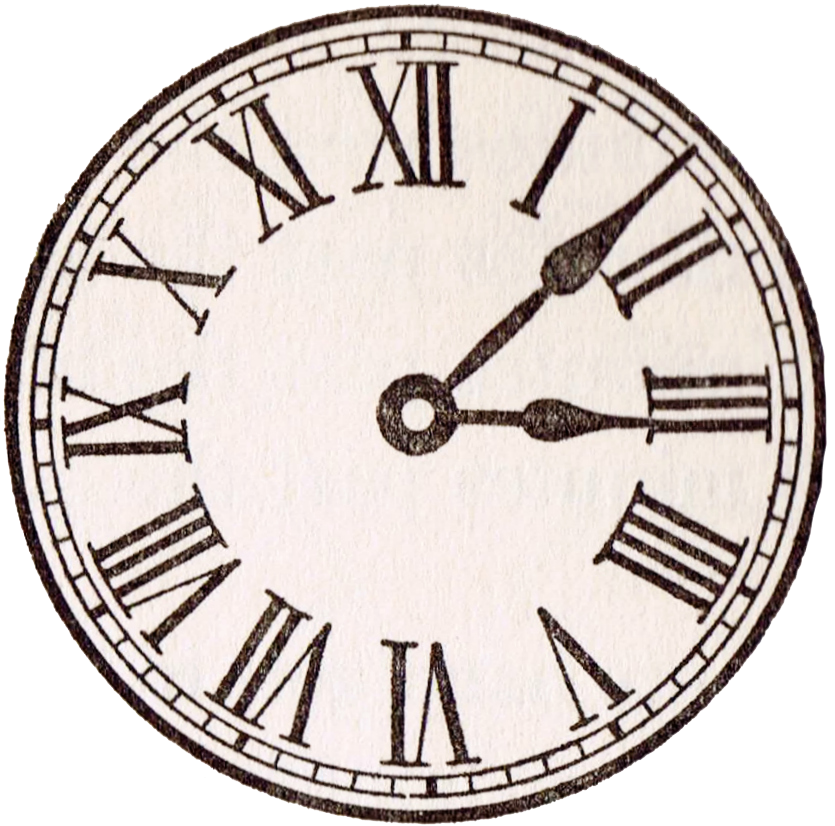 Antique Clock File Transparent PNG Image