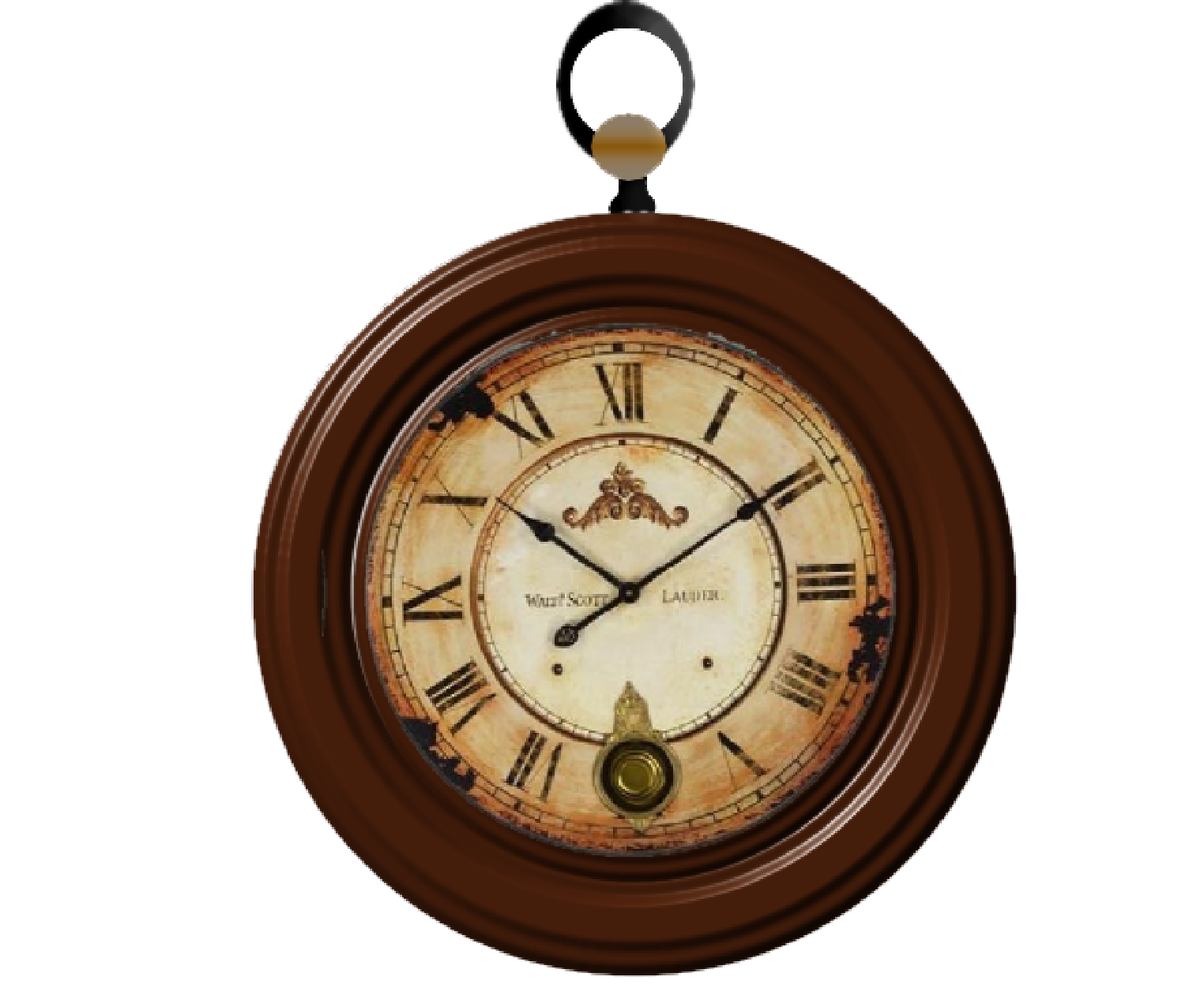 Antique Clock Transparent PNG Image