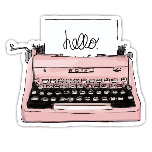 Antique Vector Typewriter Transparent PNG Image