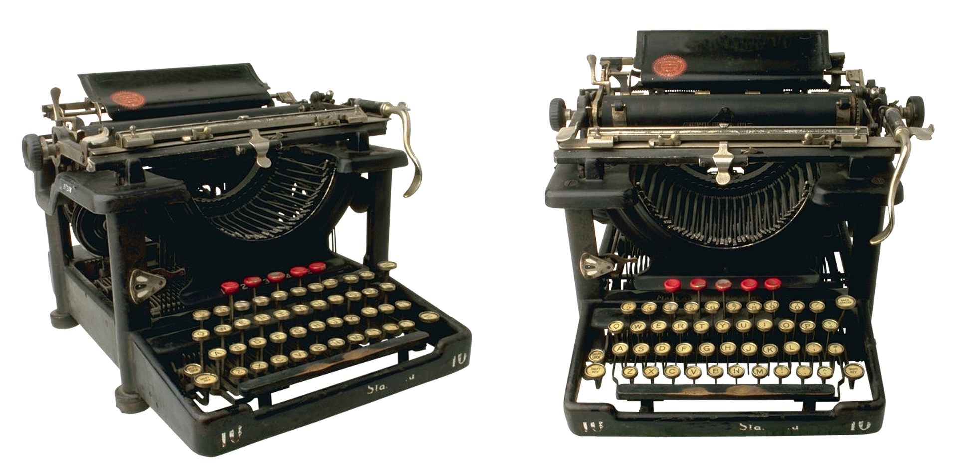 Antique Typewriter Transparent PNG Image