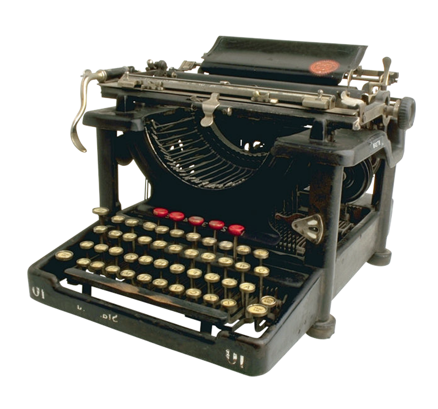 Antique Typewriter Transparent PNG Image