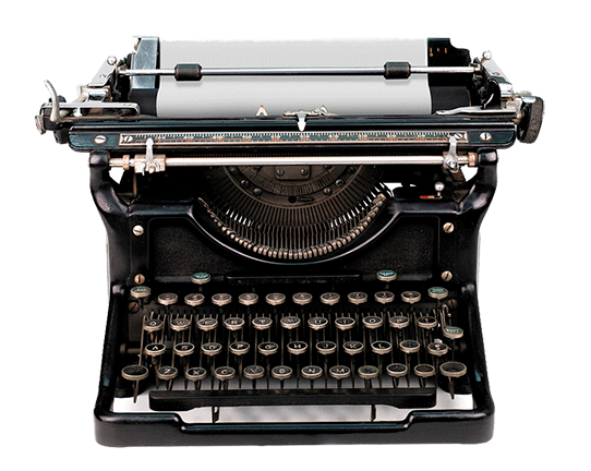 Antique Typewriter Transparent PNG Image