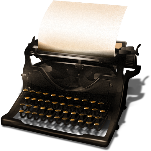 Antique Typewriter Transparent PNG Image