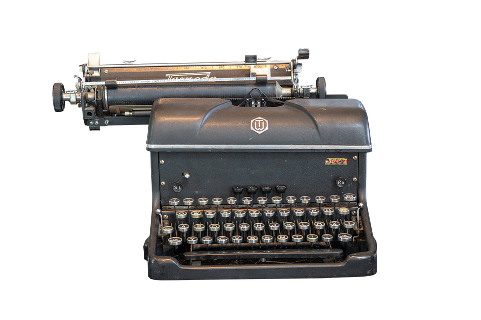 Antique Typewriter Transparent PNG Image