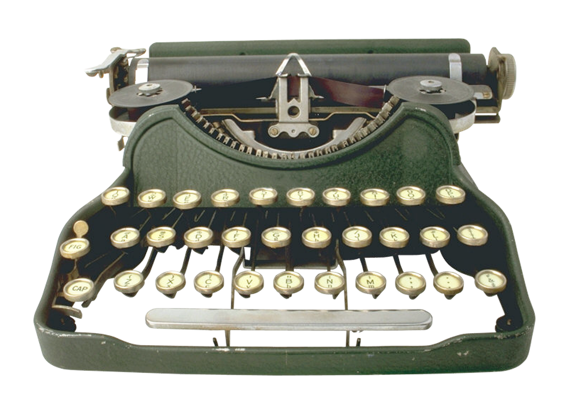 Antique Typewriter Transparent PNG Image