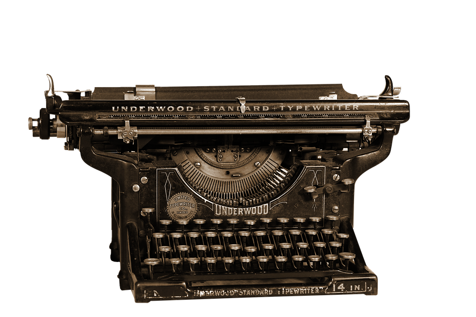 Antique Typewriter Transparent PNG Image