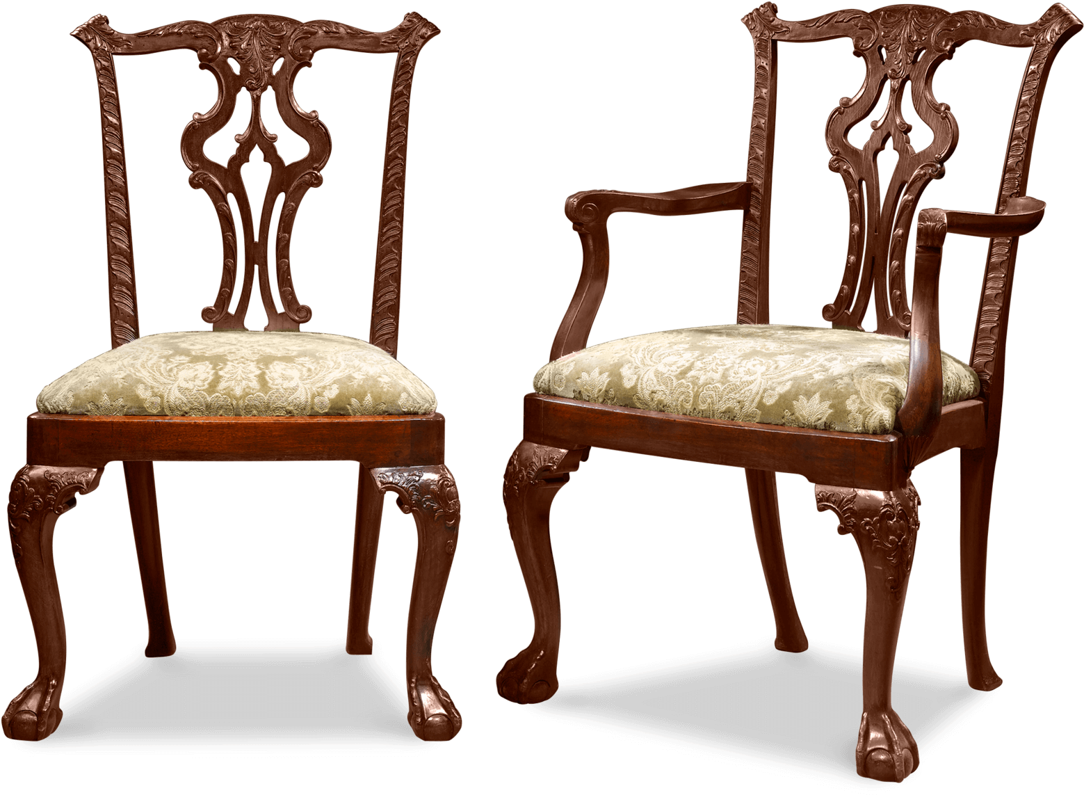 Wooden Antique Chair Transparent PNG Image