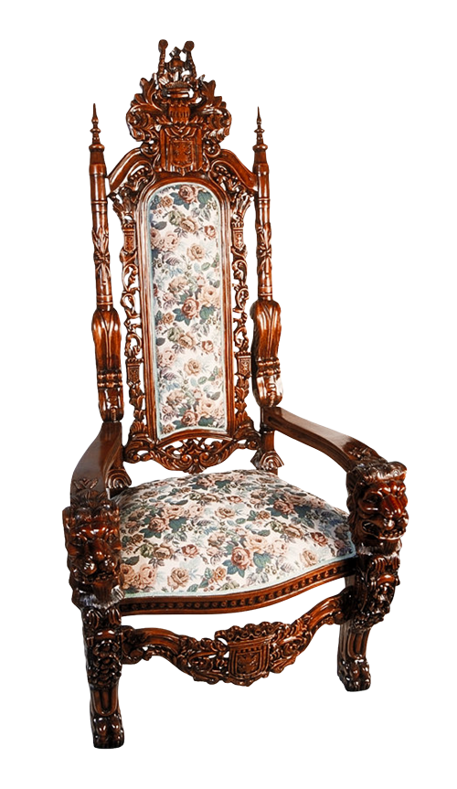 Wooden Antique Chair Transparent PNG Image