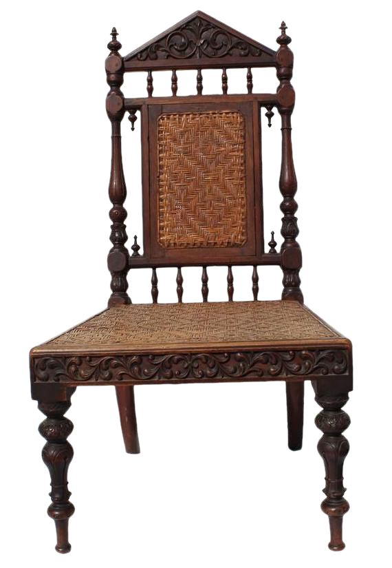 Wooden Antique Chair Transparent PNG Image
