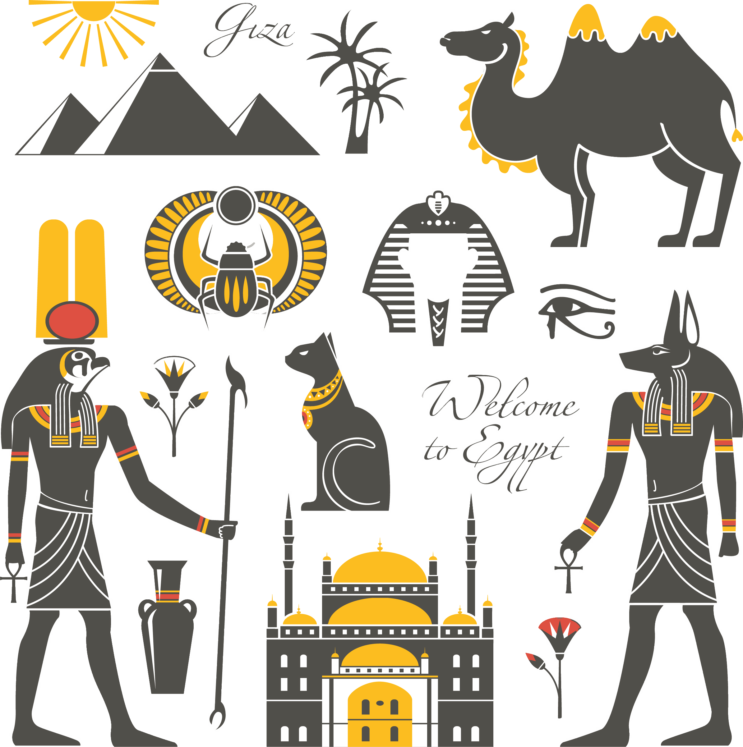 Egypt Ancient Features Icon Transparent PNG Image