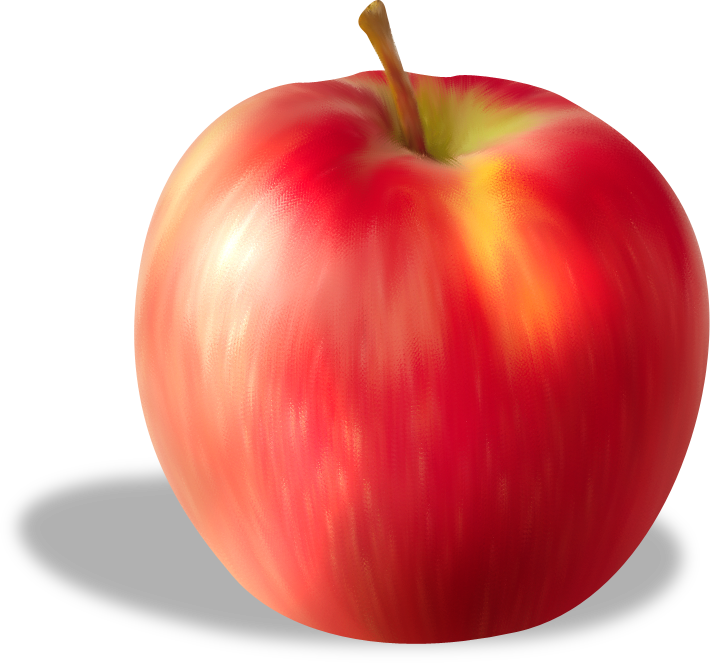 Fruit Apple Red Frame Transparent PNG Image