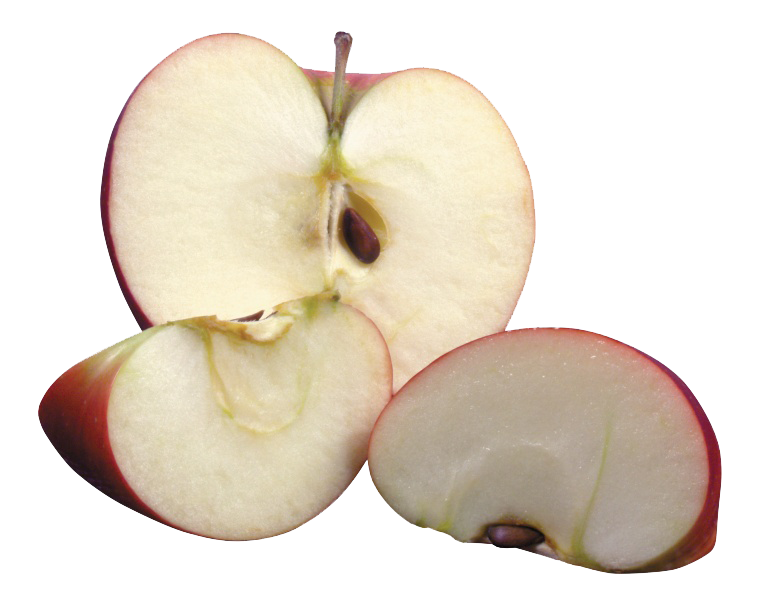 Cut Verde Manzana Apple Auglis Transparent PNG Image