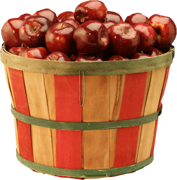 Apple Of Cider Pie Caramel Apples Basket Transparent PNG Image
