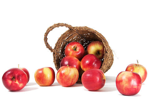 Basket Apple Transparent PNG Image