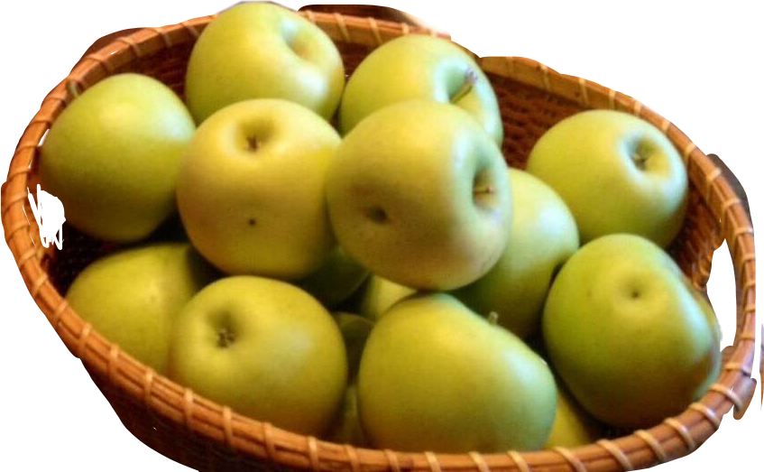 Basket Apple Transparent PNG Image