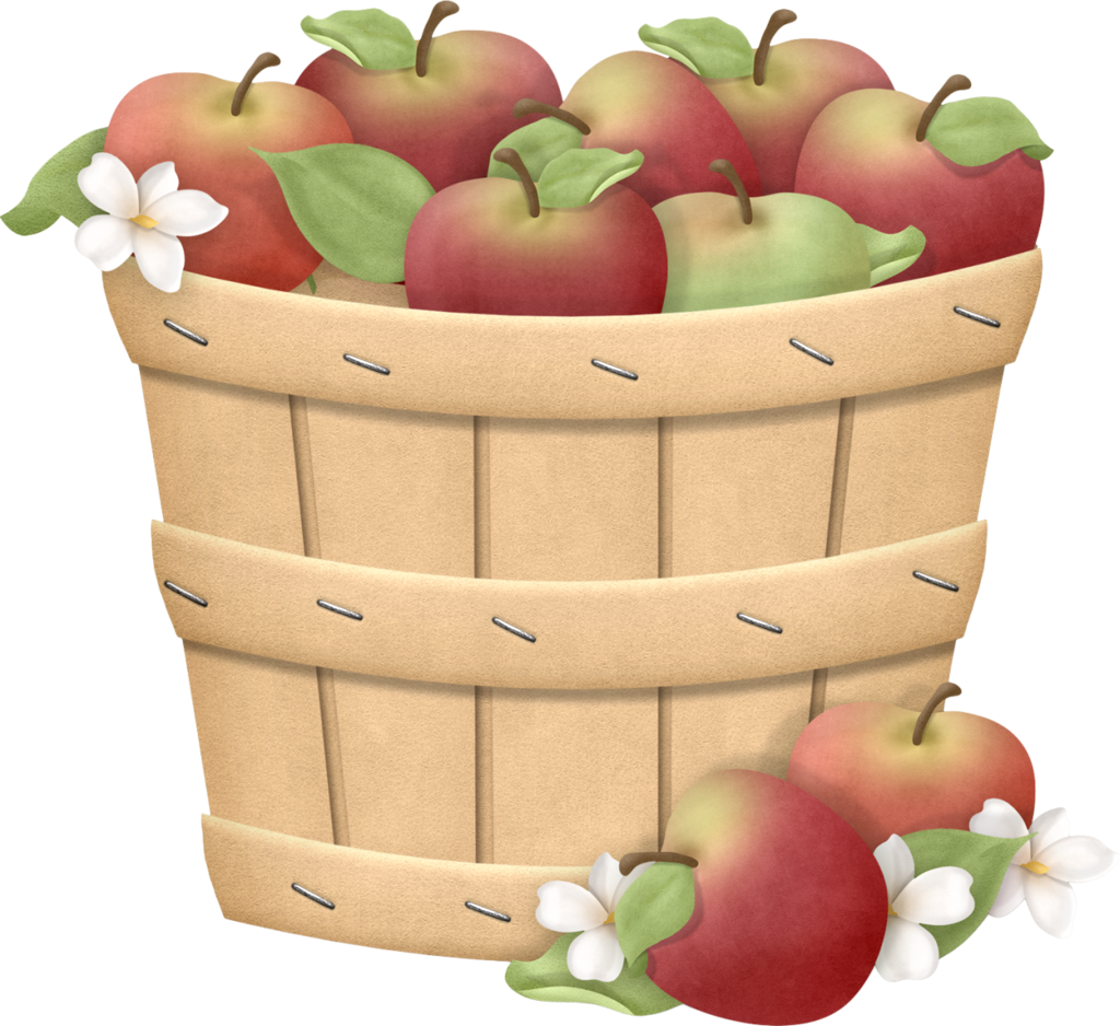 Basket Apple Transparent PNG Image