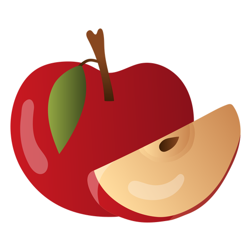 Slice Apple Transparent PNG Image