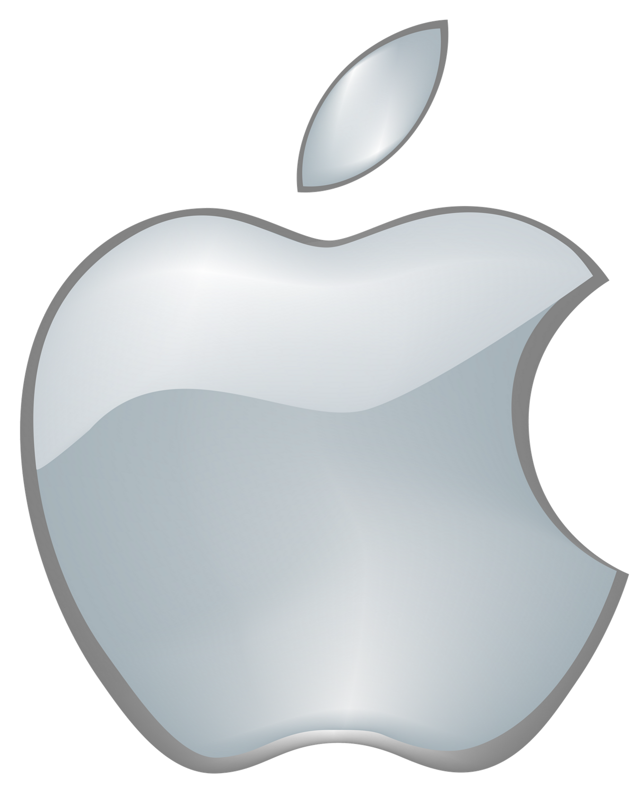 Logo Apple Grey Transparent PNG Image