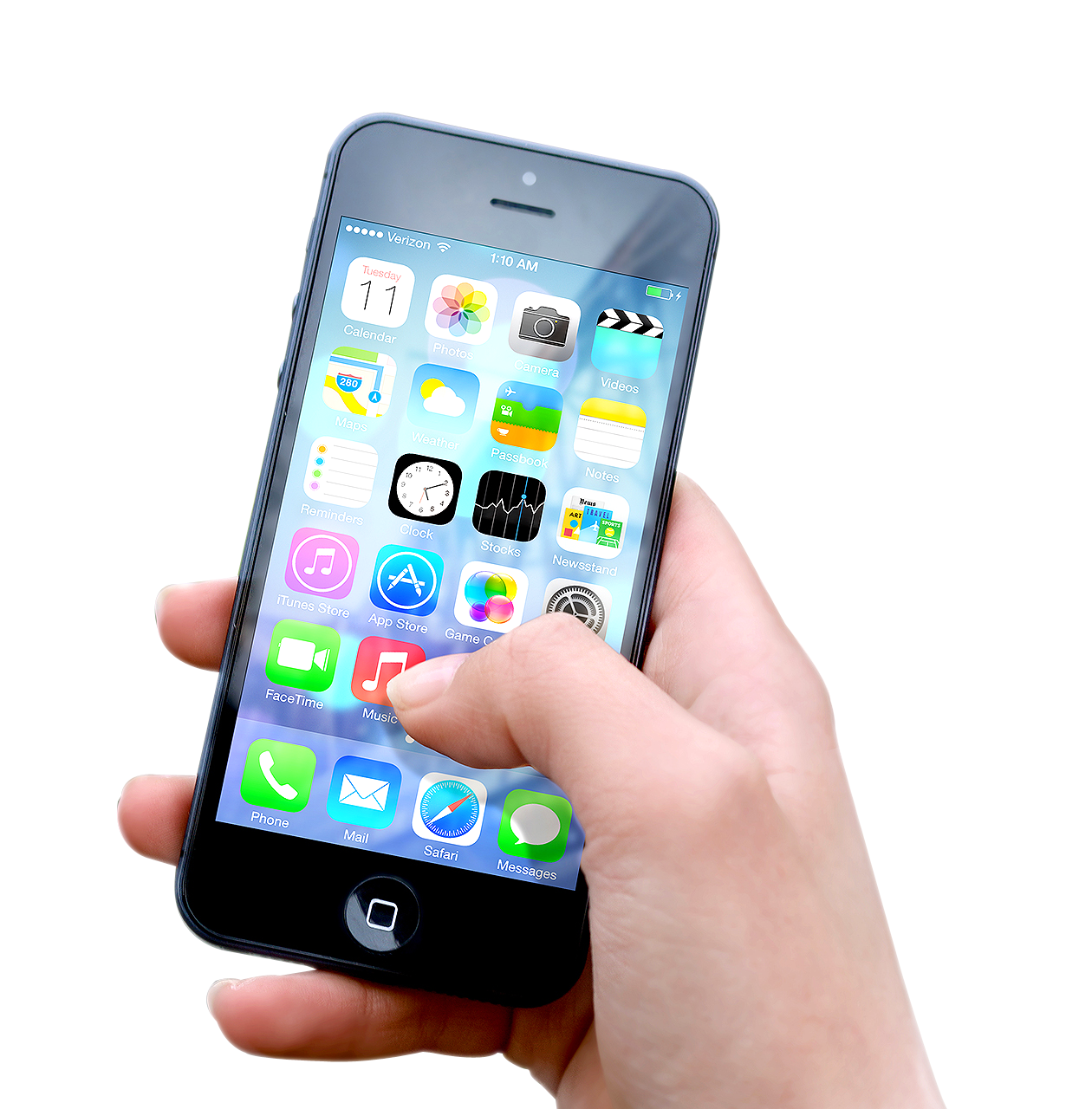 Iphone Holding Female Hand Transparent PNG Image