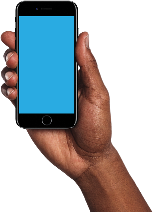 Iphone Holding Hand Transparent PNG Image
